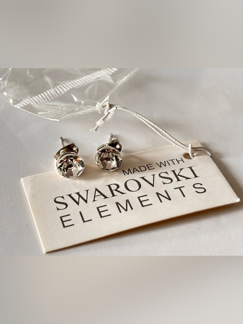 Swarovski elements cone-back crystal stud earrings